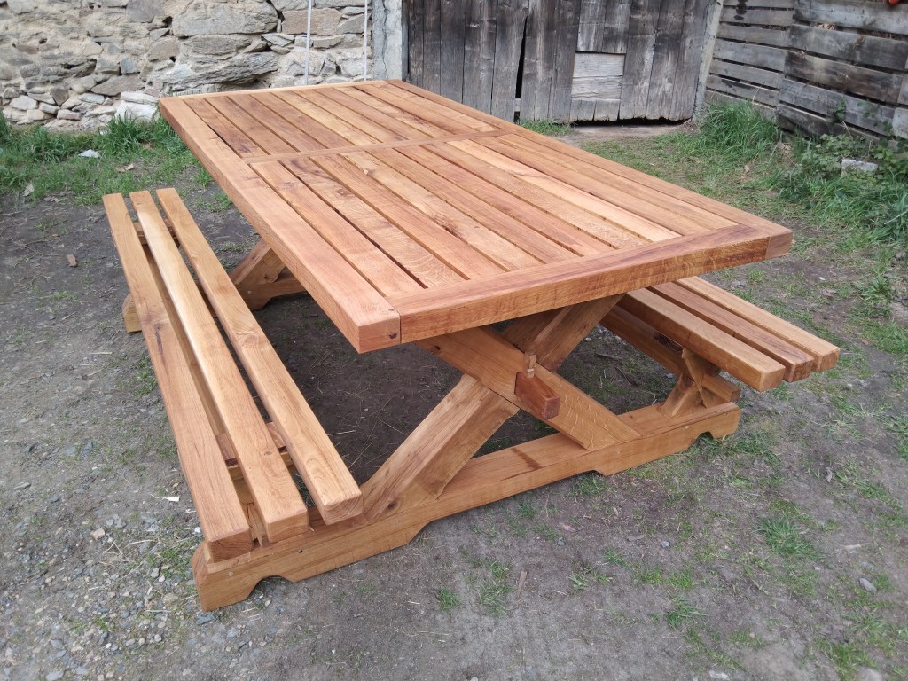 Table de jardin façon&nbsp;COPÔ